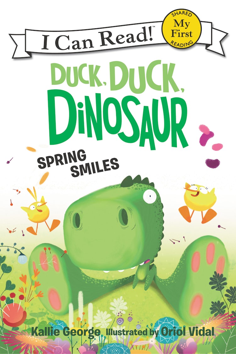 Cover image for Duck, Duck, Dinosaur: Spring Smiles, isbn: 9780062353238