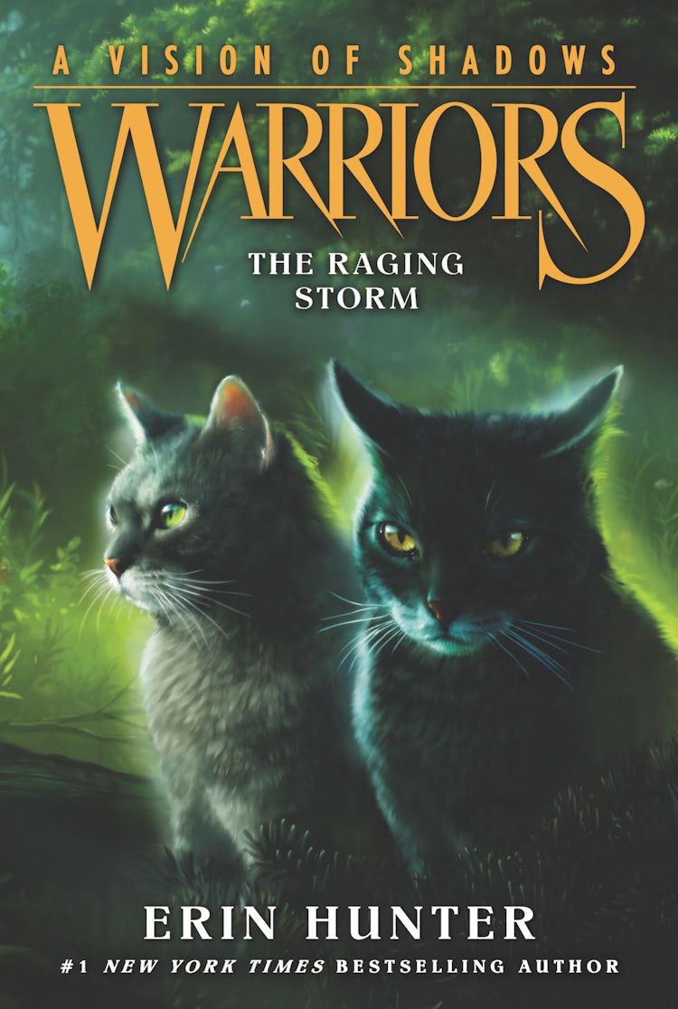 Cover image for Warriors: A Vision Of Shadows #6: The Raging Storm, isbn: 9780062386595