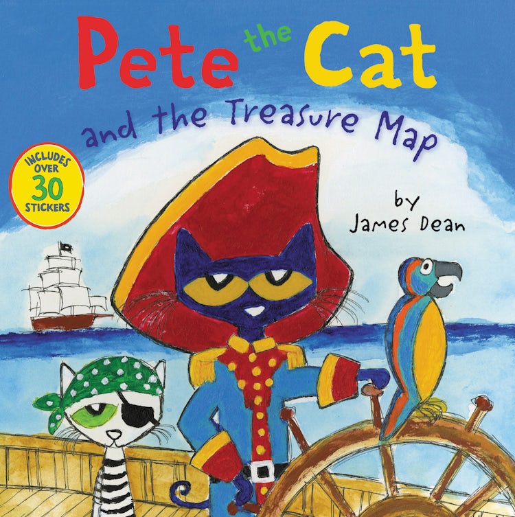 Cover image for Pete the Cat and the Treasure Map, isbn: 9780062404428