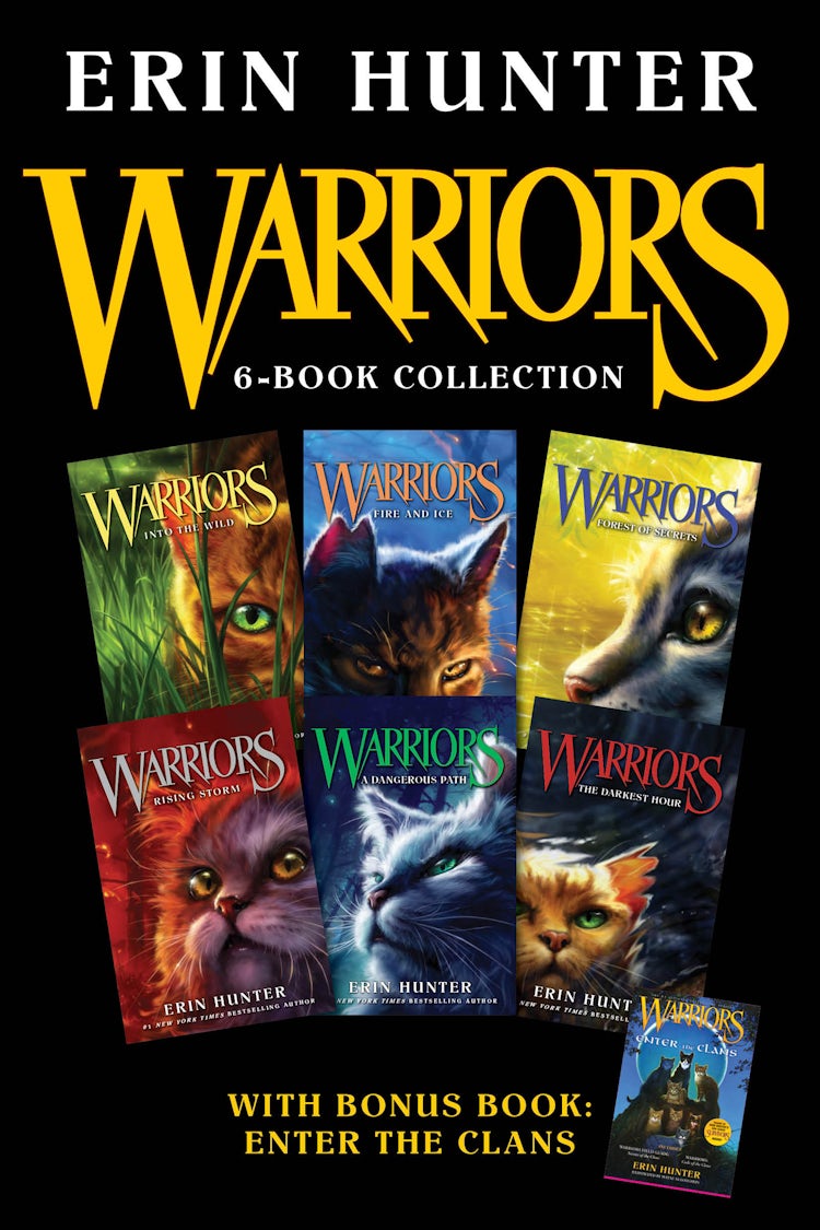 Cover image for Warriors 6-Book Collection with Bonus Book: Enter the Clans, isbn: 9780062411907