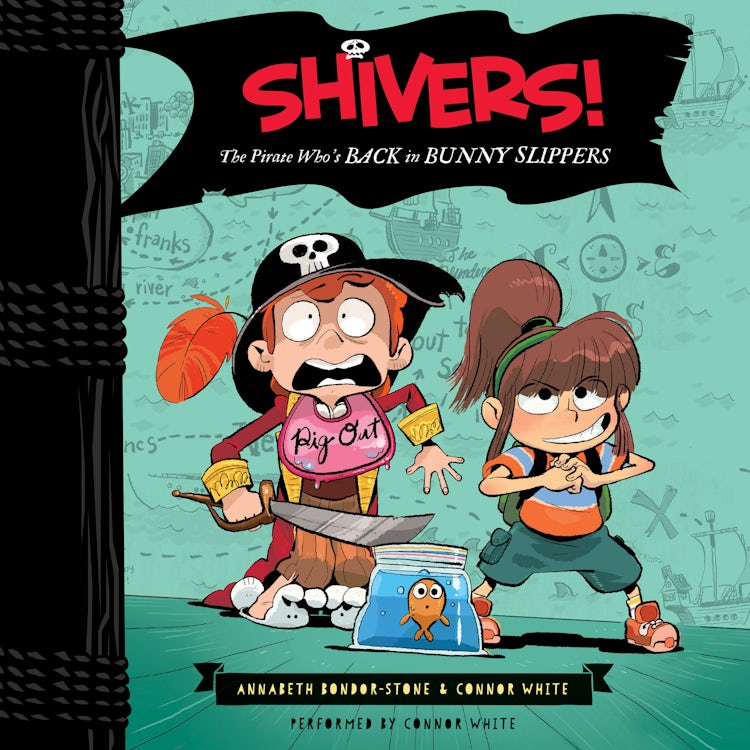 Cover image for Shivers!: The Pirate Who's Back in Bunny Slippers, isbn: 9780062448101