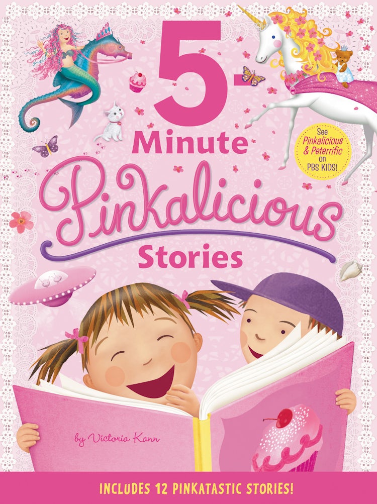 Cover image for Pinkalicious: 5-Minute Pinkalicious Stories: Includes 12 Pinkatastic Stories!, isbn: 9780062566973