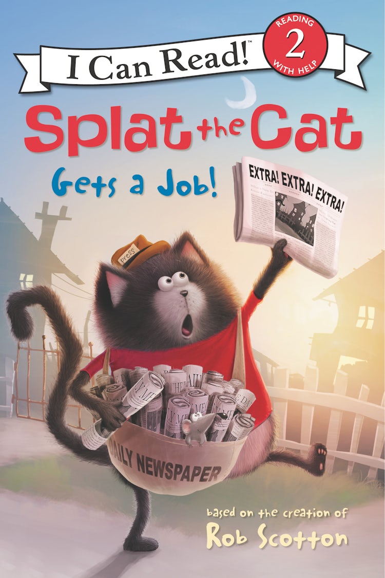 Cover image for Splat the Cat Gets a Job!, isbn: 9780062697073
