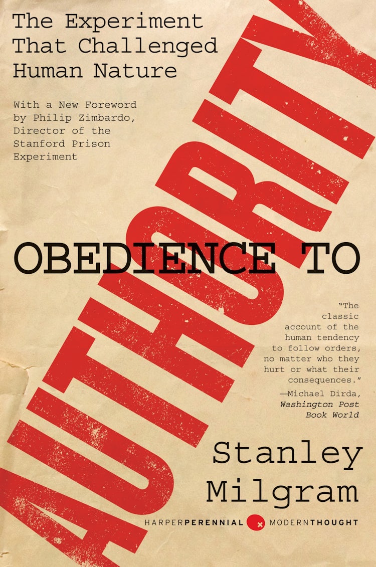 Cover image for Obedience to Authority, isbn: 9780062803405