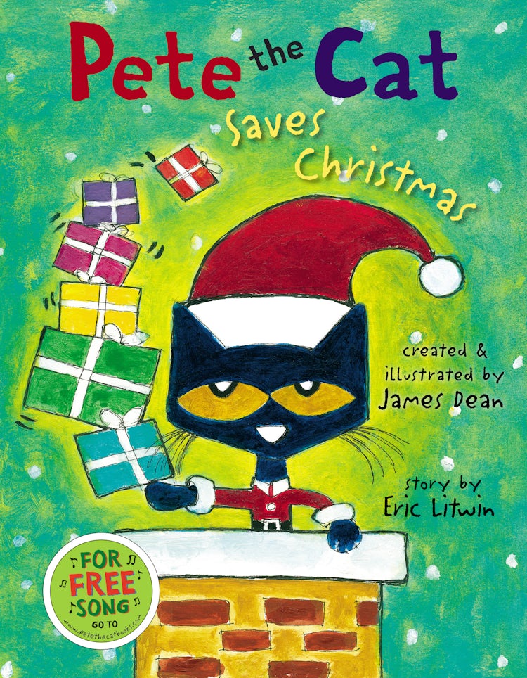 Cover image for Pete the Cat Saves Christmas, isbn: 9780062945167