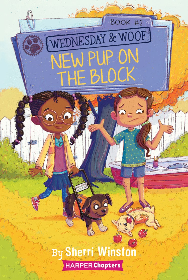 Cover image for Wednesday and Woof #2: New Pup on the Block, isbn: 9780062976062