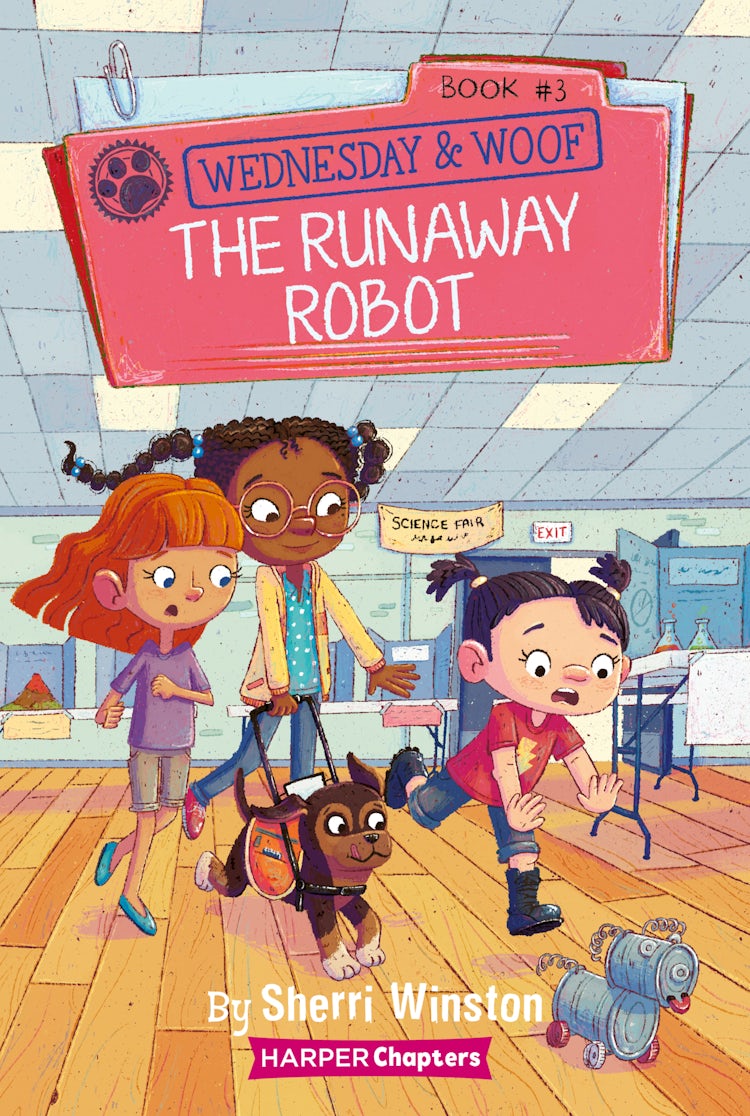 Cover image for Wednesday and Woof #3: The Runaway Robot, isbn: 9780062976093