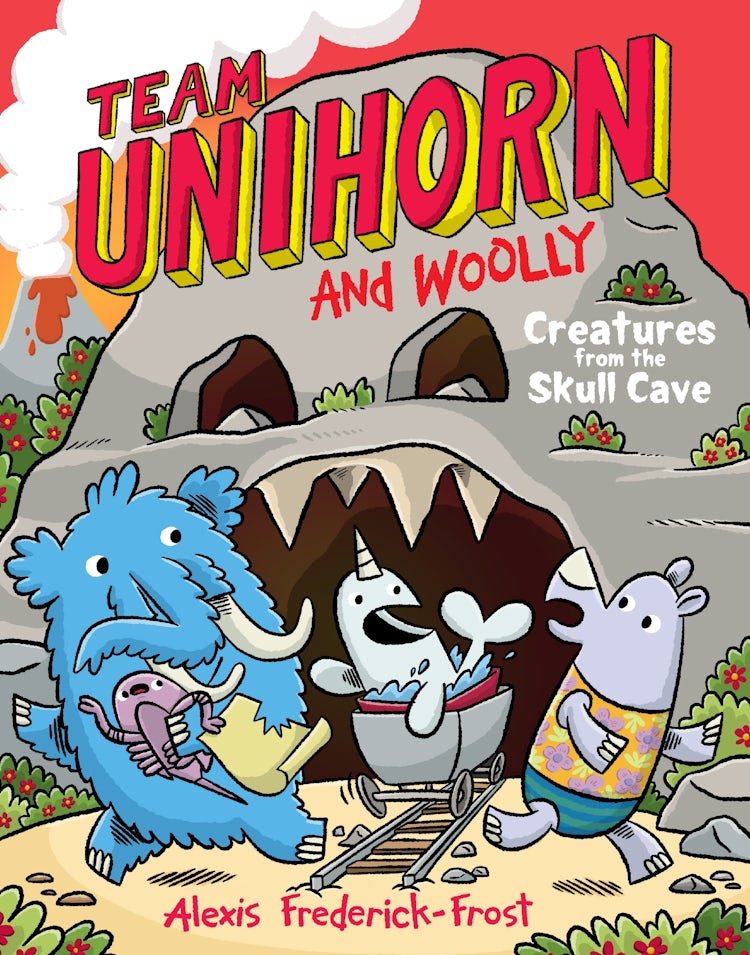 Cover image for Creatures From the Skull Cave (Team Unihorn and Woolly #4), isbn: 9780063004368