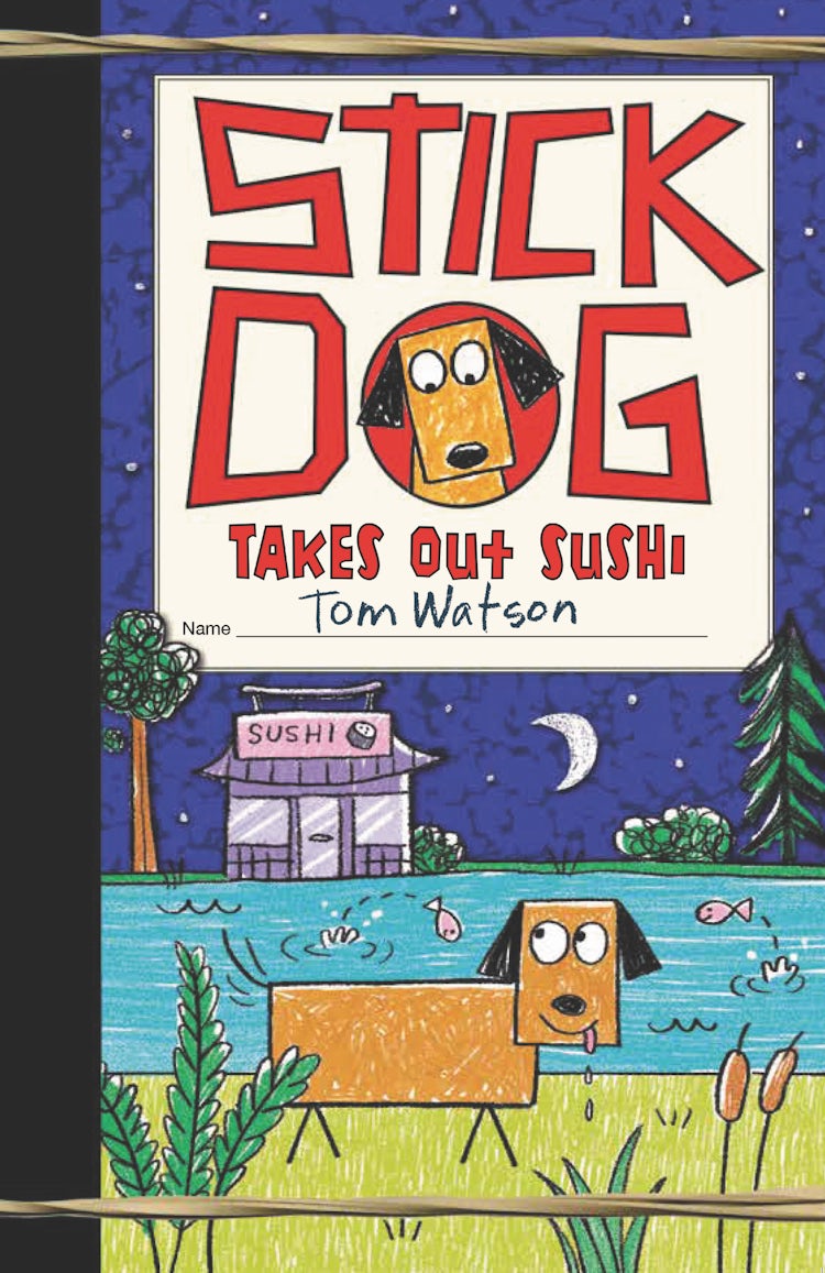 Cover image for Stick Dog Takes Out Sushi, isbn: 9780063014299