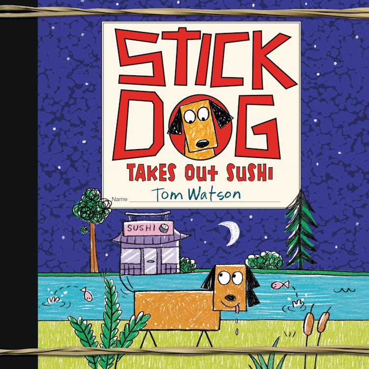 Cover image for Stick Dog Takes Out Sushi, isbn: 9780063014305