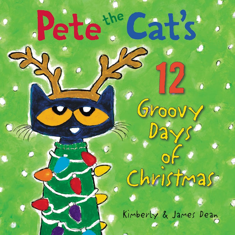 Cover image for Pete the Cat's 12 Groovy Days of Christmas, isbn: 9780063020603