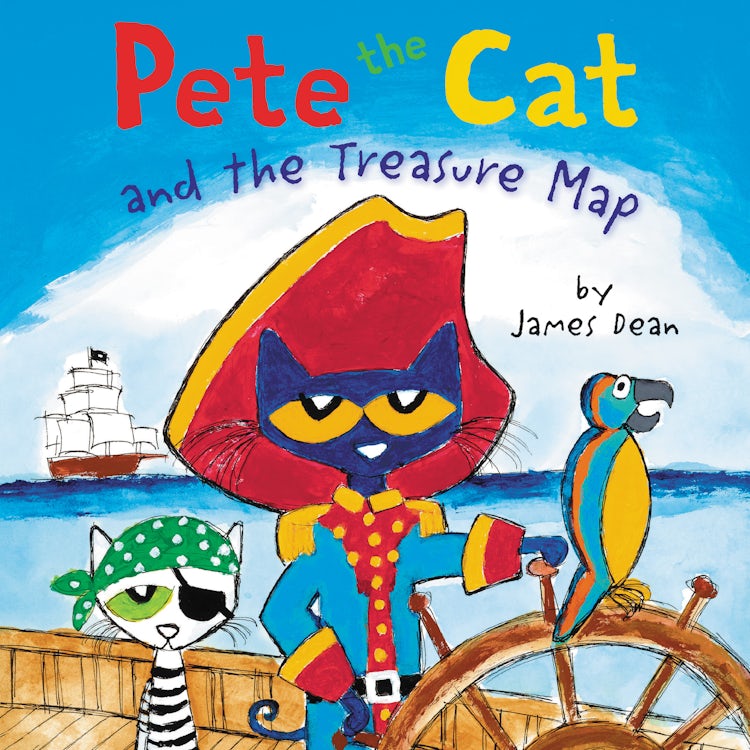Cover image for Pete the Cat and the Treasure Map, isbn: 9780063022539
