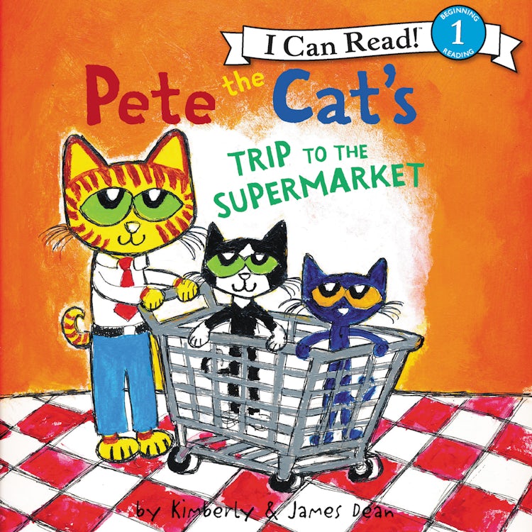 Cover image for Pete the Cat's Trip to the Supermarket, isbn: 9780063022553