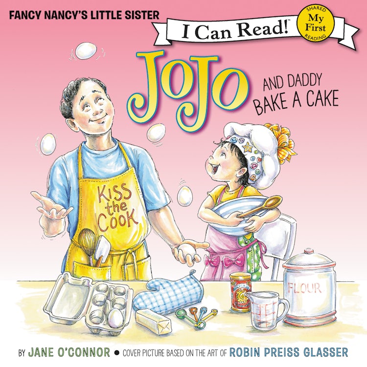 Cover image for Fancy Nancy: JoJo and Daddy Bake a Cake, isbn: 9780063028401