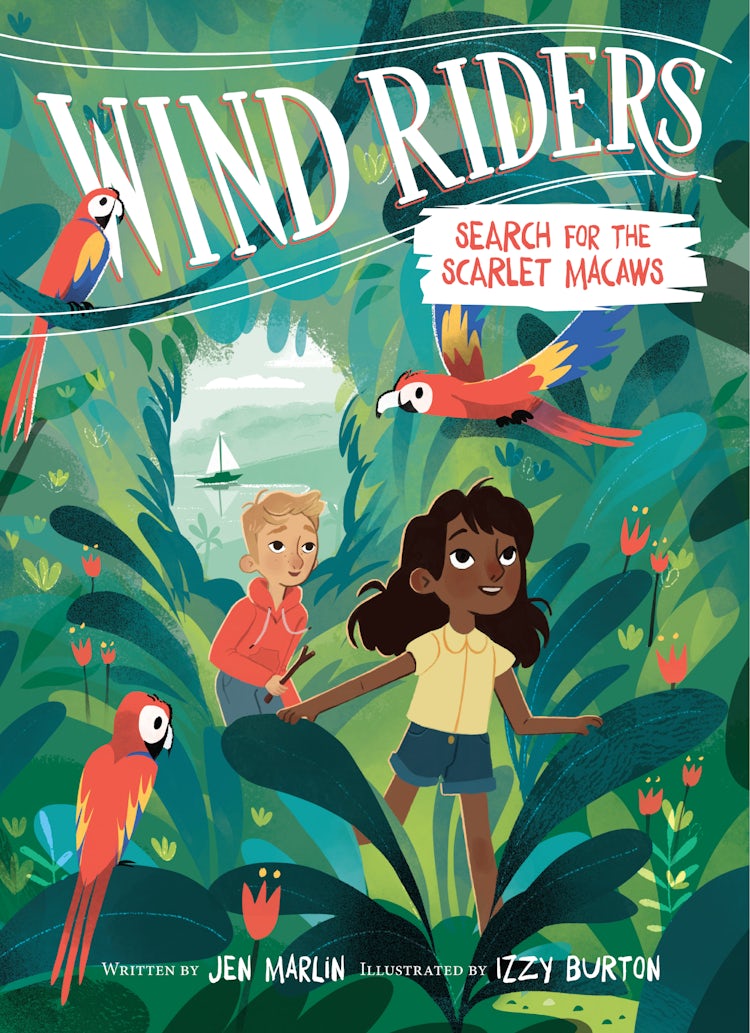 Cover image for Wind Riders #2: Search for the Scarlet Macaws, isbn: 9780063029293