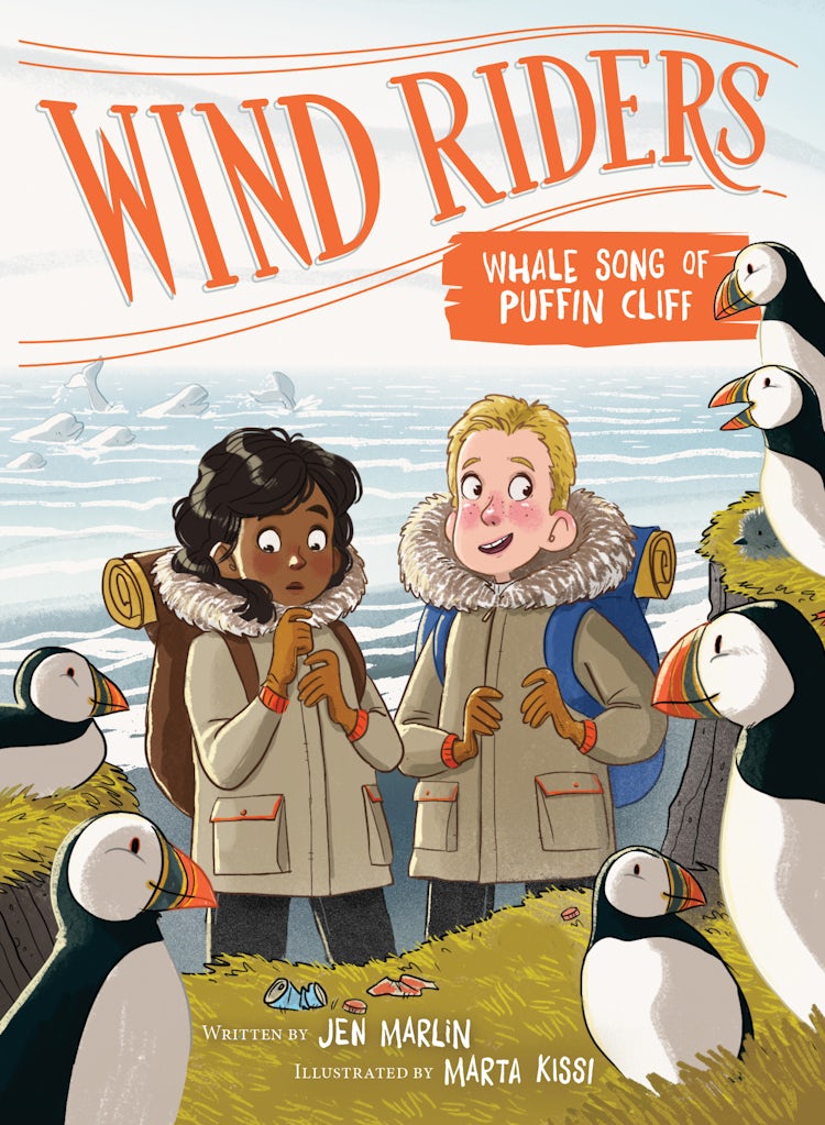 Cover image for Wind Riders #4: Whale Song of Puffin Cliff, isbn: 9780063029415