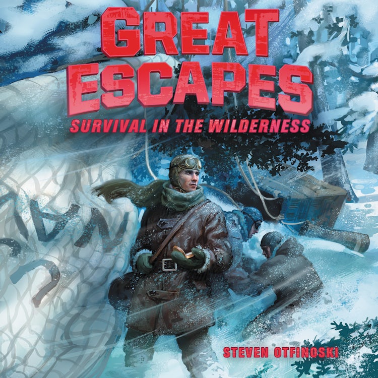 Cover image for Great Escapes #4: Survival in the Wilderness, isbn: 9780063032170