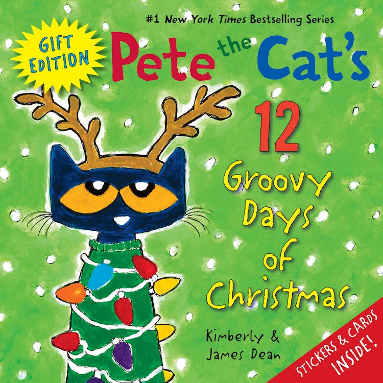Cover image for Pete the Cat's 12 Groovy Days of Christmas [Gift Edition], isbn: 9780063036147