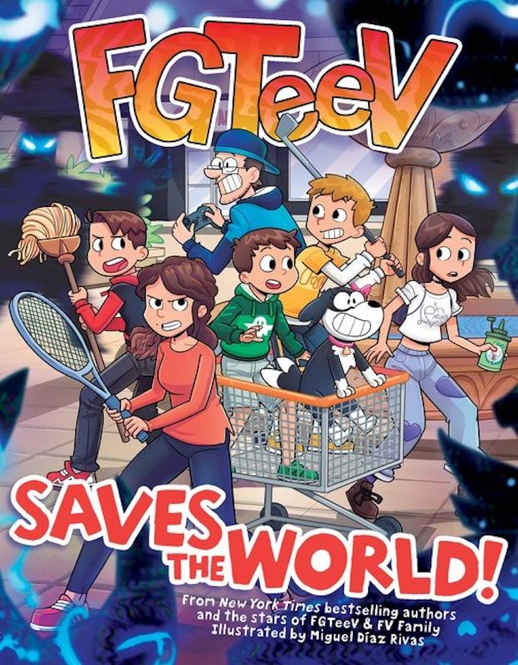 Cover image for FGTeeV Saves the World!, isbn: 9780063042629