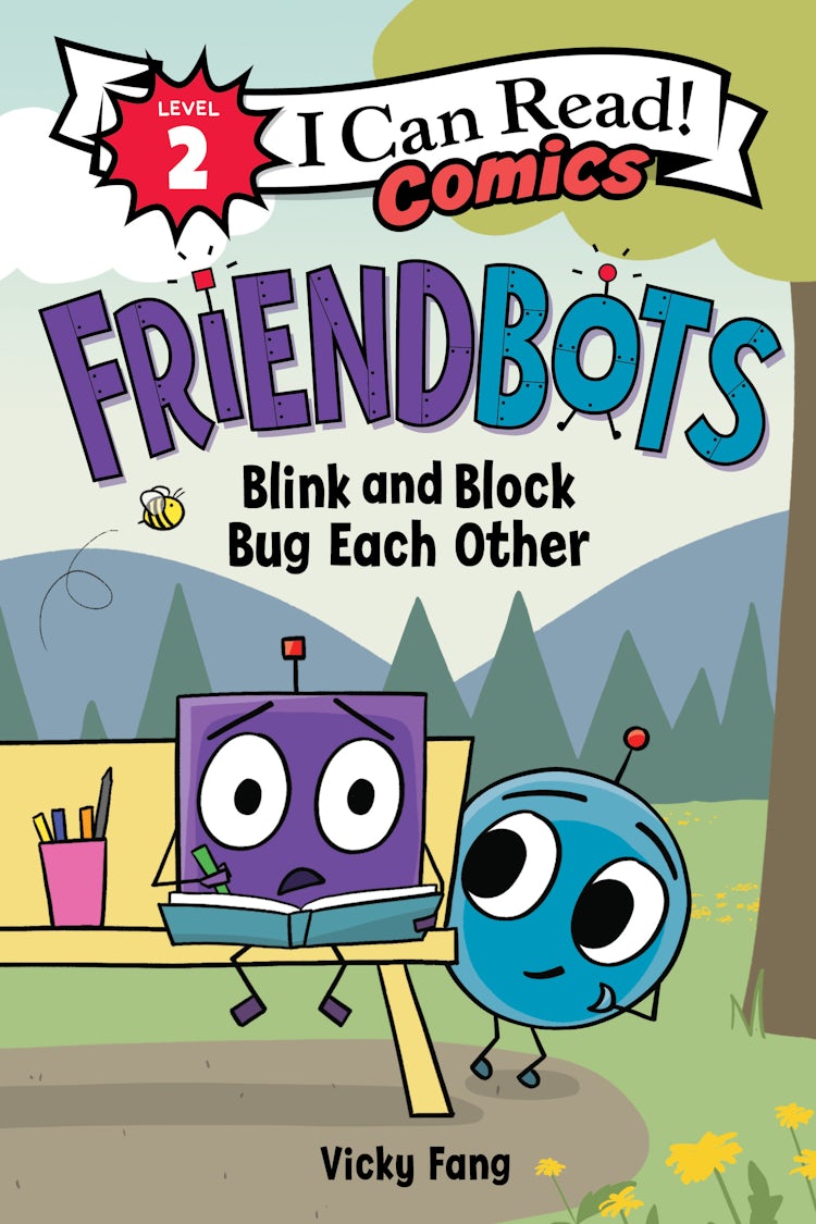 Cover image for Friendbots: Blink and Block Bug Each Other, isbn: 9780063049499