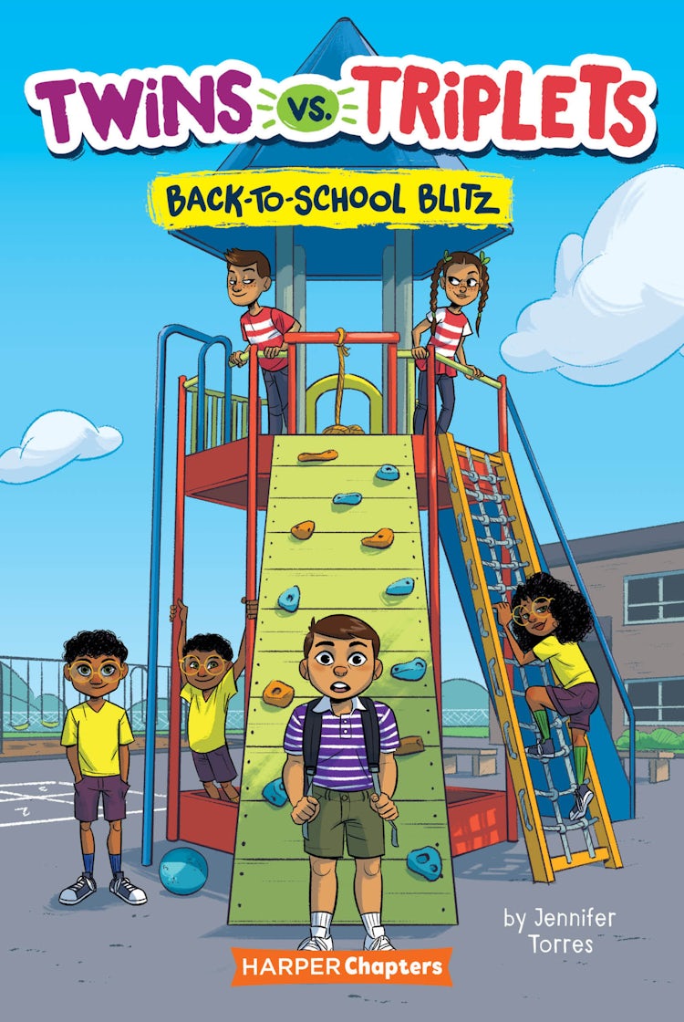 Cover image for Twins vs. Triplets #1: Back-to-School Blitz, isbn: 9780063059467