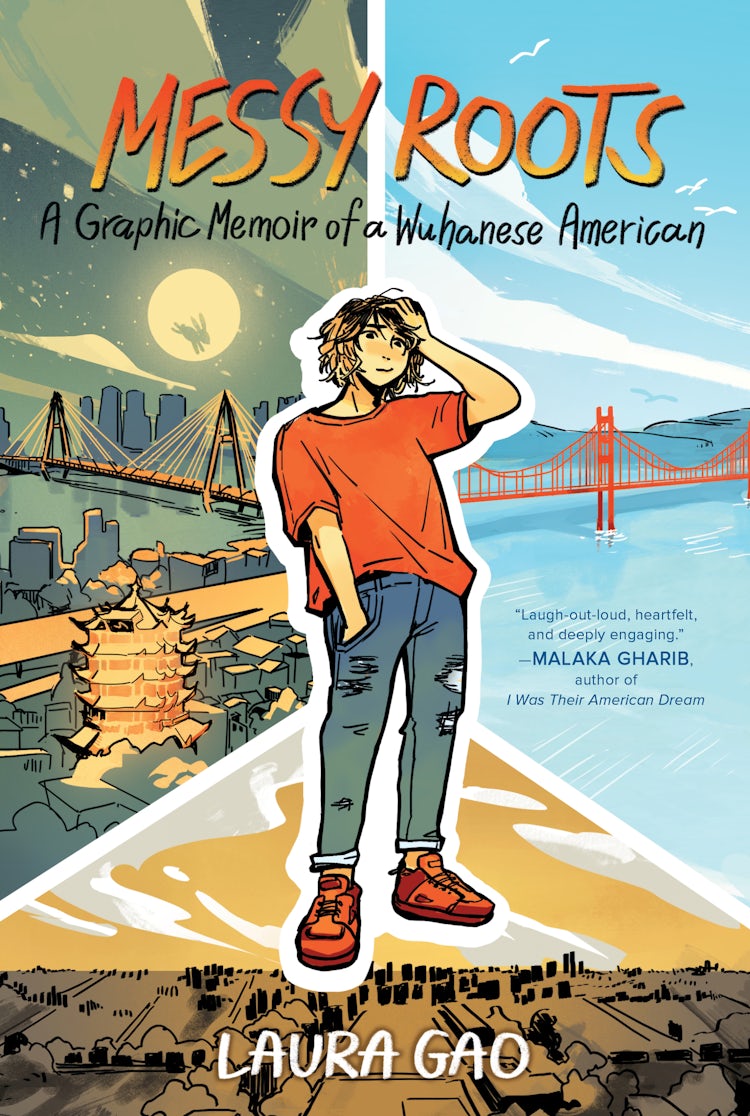 Cover image for Messy Roots: A Graphic Memoir of a Wuhanese American, isbn: 9780063067769