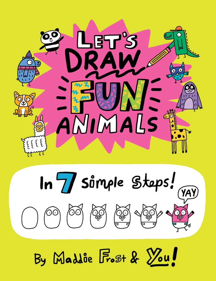 Cover image for Let's Draw Fun Animals: 7 Simple Steps, isbn: 9780063076976