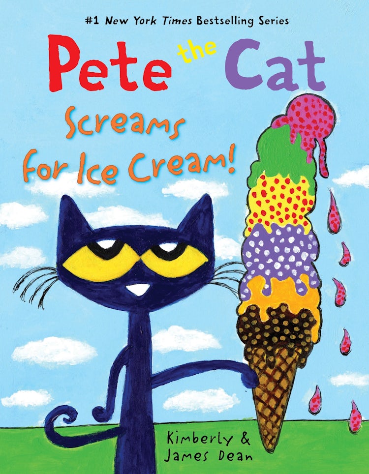 Cover image for Pete The Cat Screams For Ice Cream!, isbn: 9780063095953
