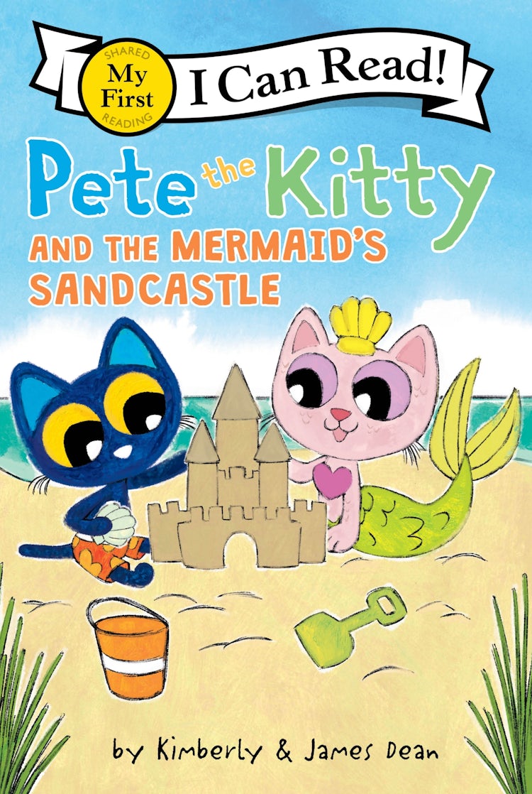 Cover image for Pete the Kitty and the Mermaid's Sandcastle, isbn: 9780063096103