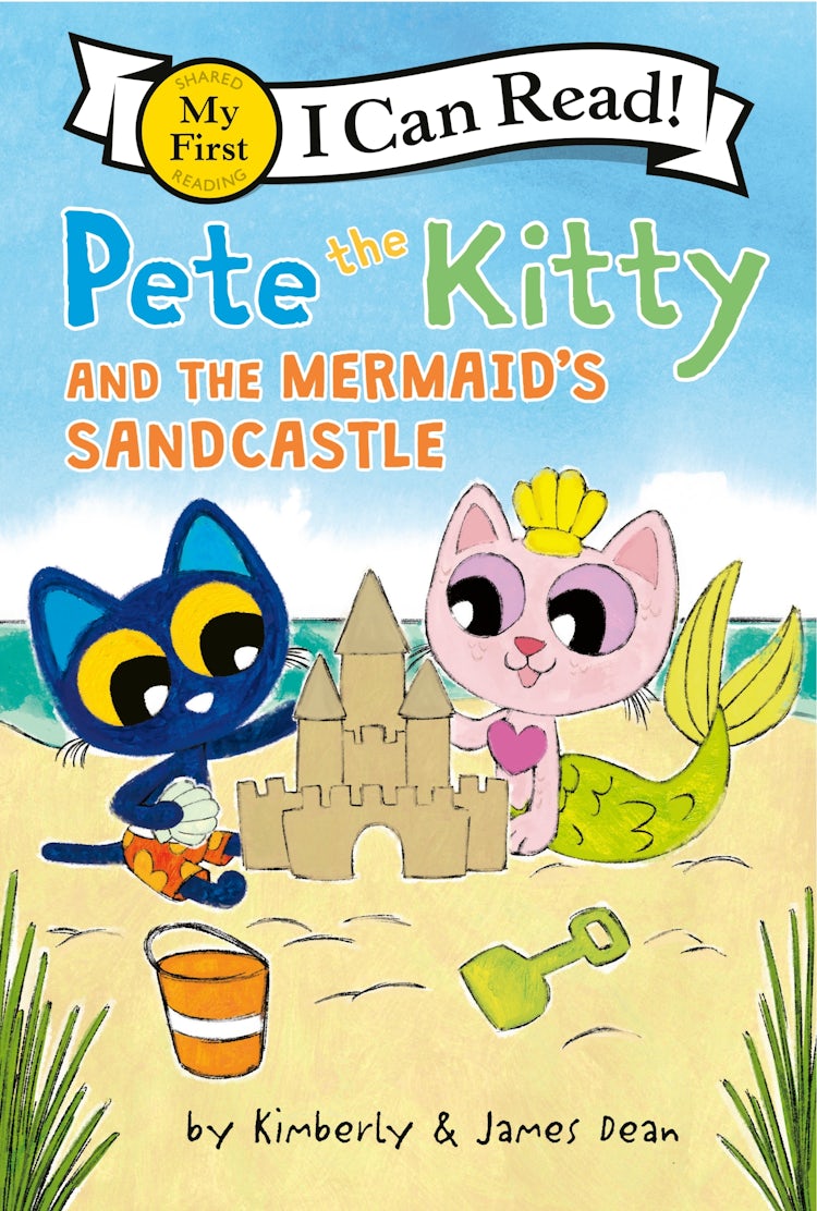 Cover image for Pete the Kitty and the Mermaid's Sandcastle, isbn: 9780063096110