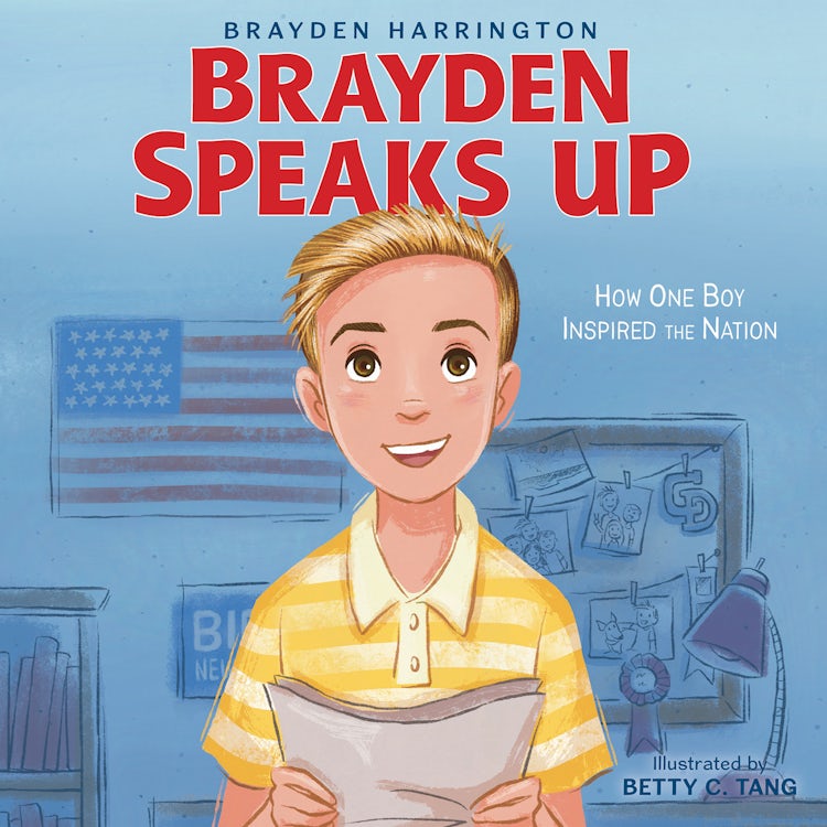 Cover image for Brayden Speaks Up, isbn: 9780063098305
