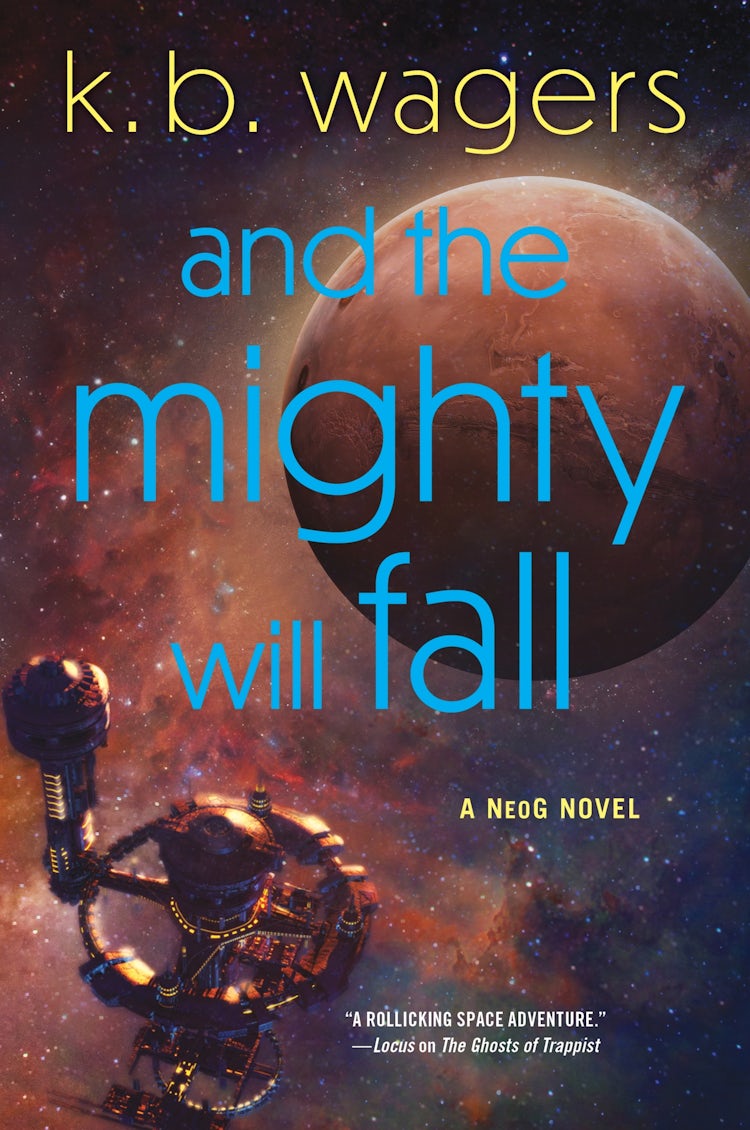 Cover image for And the Mighty Will Fall: A NeoG Novel, isbn: 9780063115248