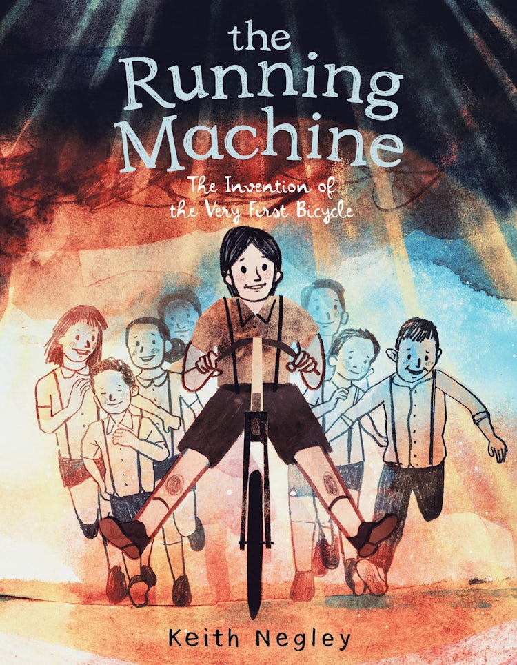 Cover image for The Running Machine: The Invention Of The Very First Bicycle, isbn: 9780063119826