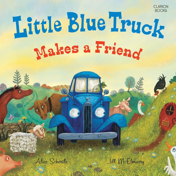 Cover image for Little Blue Truck Makes a Friend, isbn: 9780063269927