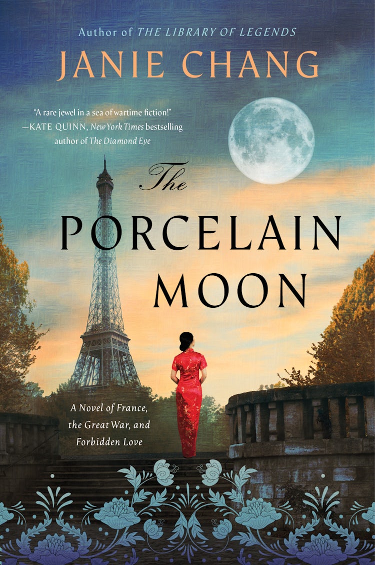 Cover image for The Porcelain Moon: A Novel Of France, The Great War, And Forbidden Love, isbn: 9780063290969