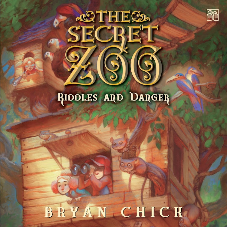 Cover image for The Secret Zoo: Riddles and Danger, isbn: 9780063298187