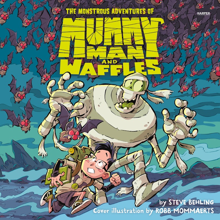 Cover image for The Monstrous Adventures of Mummy Man and Waffles, isbn: 9780063308381