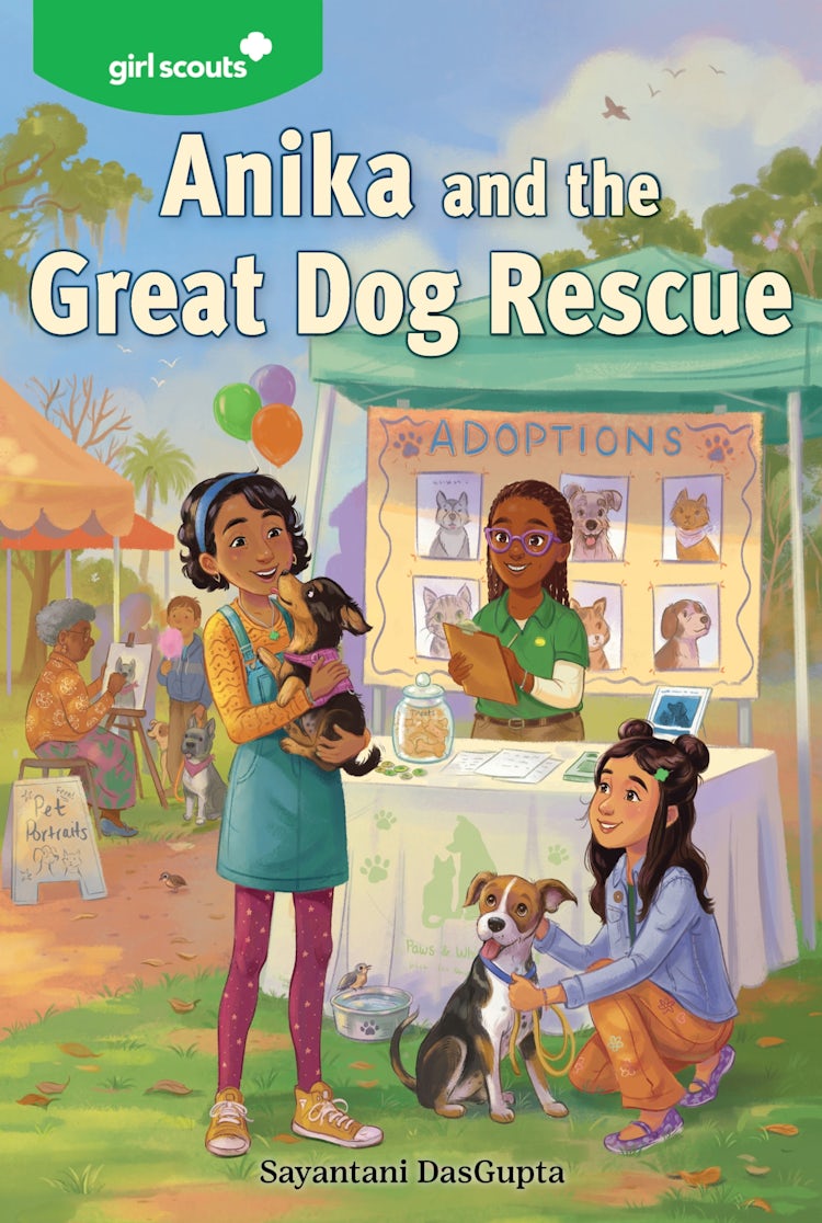 Cover image for Girl Scouts: Anika and the Great Dog Rescue, isbn: 9780063317864