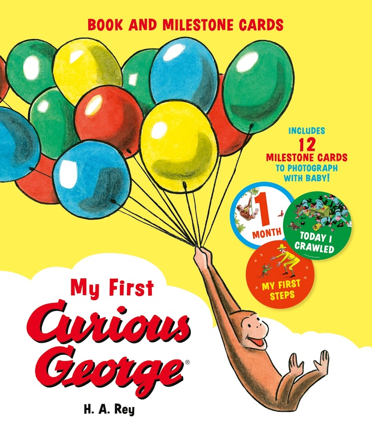 Cover image for My First Curious George: Book And Milestone Cards, isbn: 9780063326590