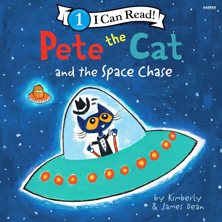 Cover image for Pete the Cat and the Space Chase, isbn: 9780063342439