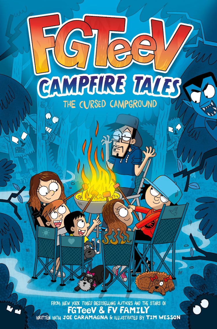 Cover image for FGTeeV Campfire Tales #1: The Cursed Campground, isbn: 9780063349452