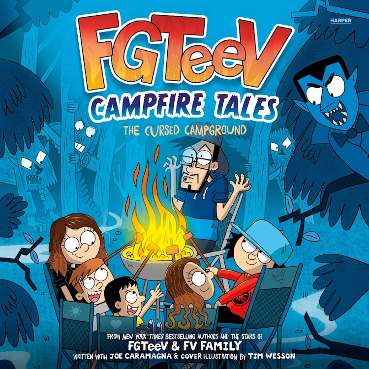 Cover image for FGTeeV Campfire Tales #1: The Cursed Campground, isbn: 9780063349469