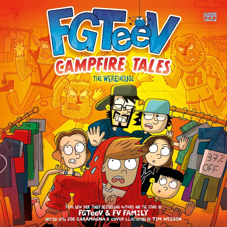 Cover image for FGTeeV Campfire Tales #2: The Werehouse, isbn: 9780063349513