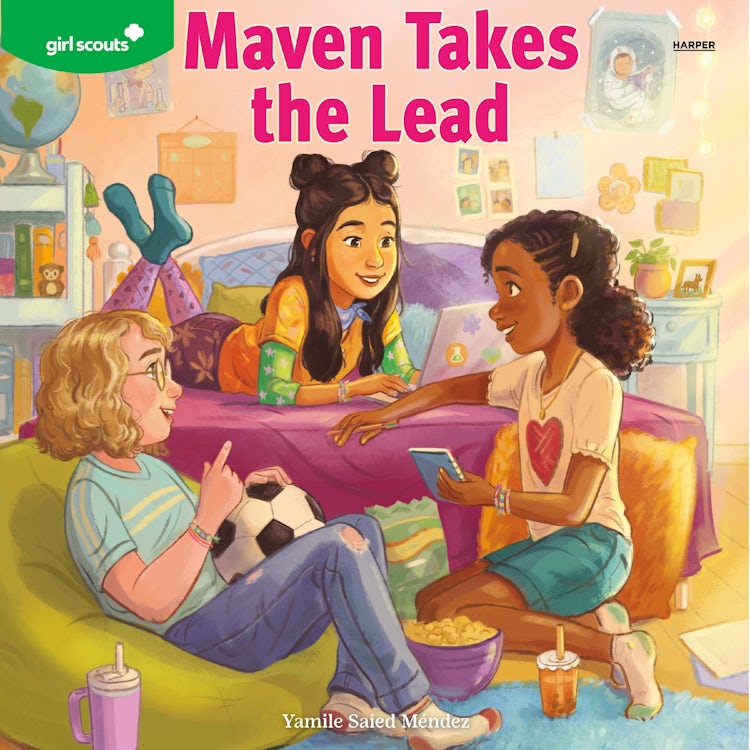 Cover image for Girl Scouts: Maven Takes the Lead, isbn: 9780063395176