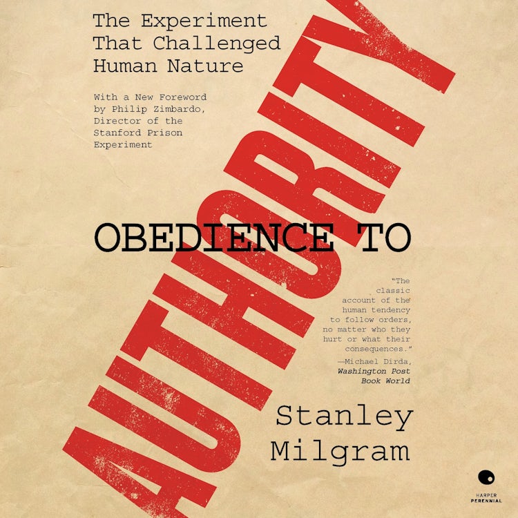 Cover image for Obedience to Authority, isbn: 9780063419766