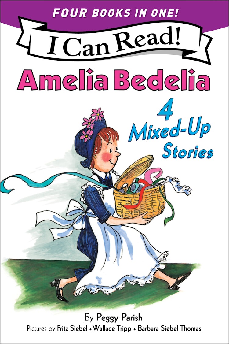 Cover image for Amelia Bedelia 4 Mixed-Up Stories: A 4 in 1 Level 2 I Can Read Collection, isbn: 9780063437548
