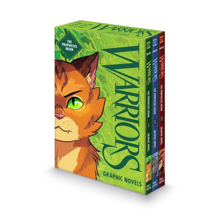 Cover image for Warriors The Prophecies Begin Graphic Novel #1-#3 Boxset, isbn: 9780063440104