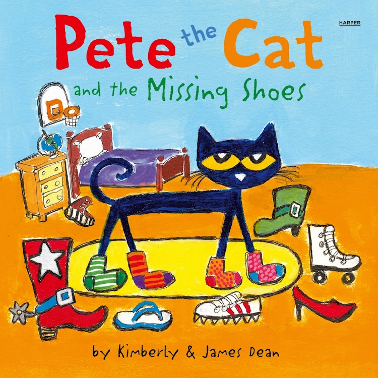 Cover image for Pete the Cat and the Missing Shoes, isbn: 9780063478299