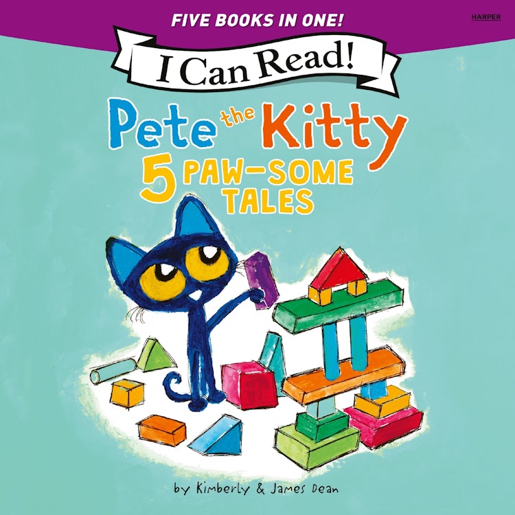 Cover image for Pete the Kitty: 5 Paw-Some Tales, isbn: 9780063478367