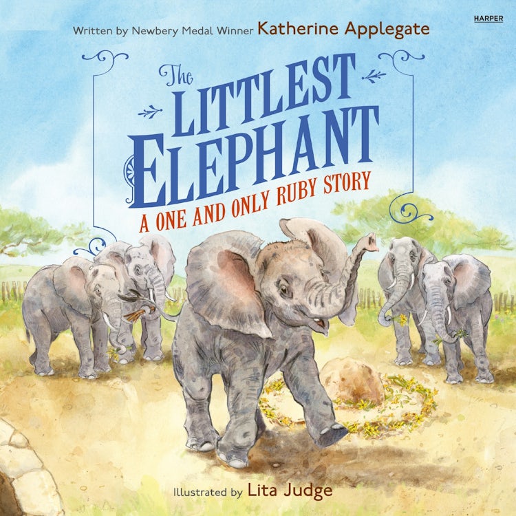 Cover image for The Littlest Elephant, isbn: 9780063478435